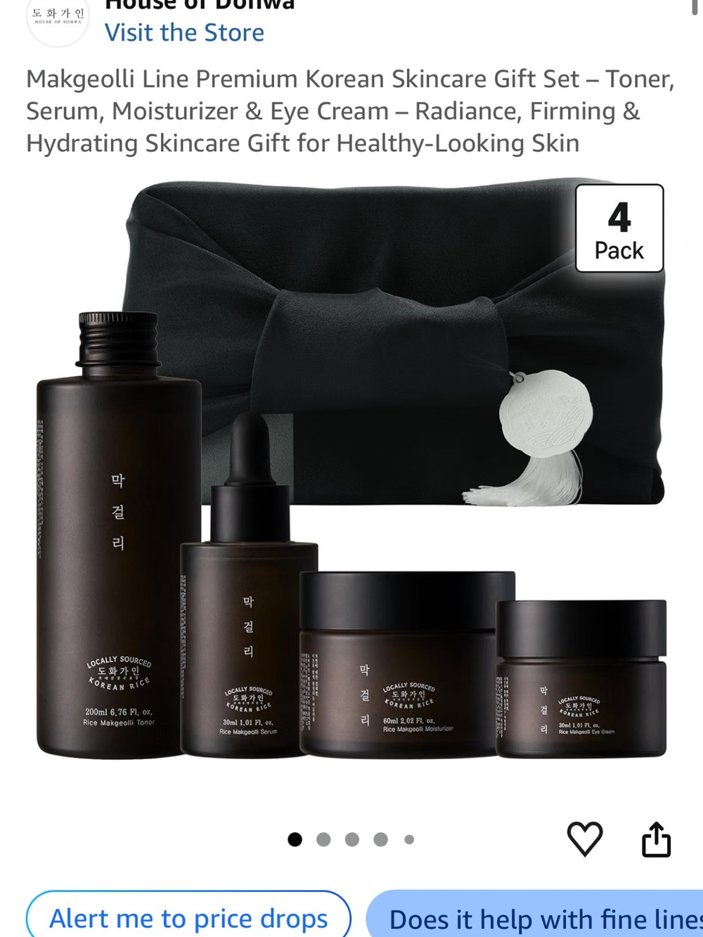 Makgeolli Line Premium Skincare Set – Black Hydrating Gift Set